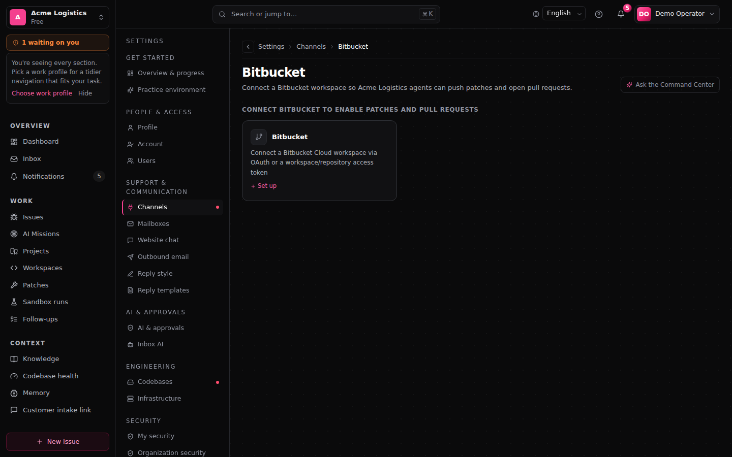 "Add OAuth consumer"-formulier in Bitbucket ingevuld voor FixControl met geblurde secret